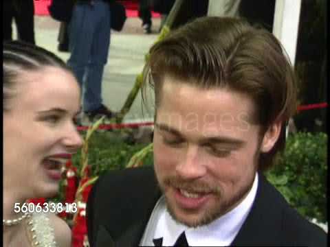 Brad Pitt and Juliette Lewis smiles 1992 Academy Awards