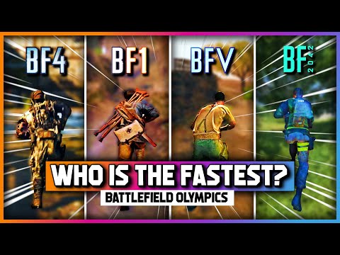 Who Is The FASTEST? | Battlefield Olympics | BF4 vs BF1 vs BFV vs BF2042