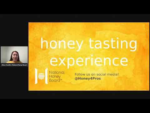 Experiência de degustação de mel ao vivo [virtual]