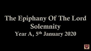 Video thumbnail of "Year A, The Epiphany Of The Lord Solemnity, 04th January 2020, Responsorial Psalm"