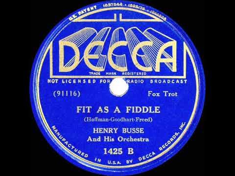 1937 Henry Busse - Fit As A Fiddle (instrumental)
