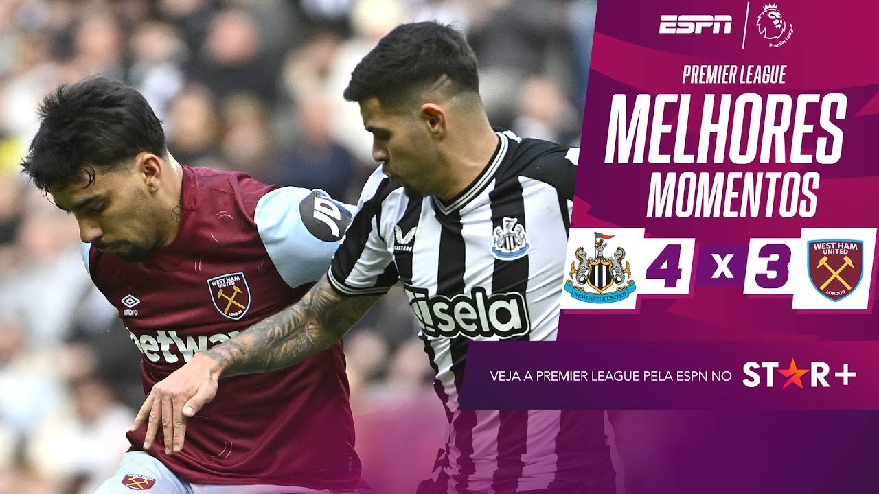 Paquetá dá linda assistência, mas West Ham leva virada absurda do Newcastle em jogo eletrizante
