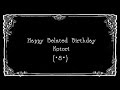 Happy Belated Birthday Kotori! (・8・) orz 