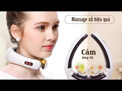 Plastic white electric neck massager