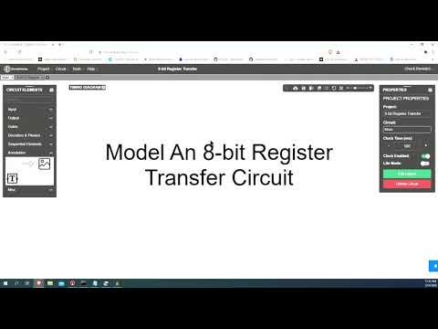 Model An 8 bit Register Transfer Circuit