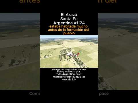 El Araza, Santa Fe desde el Microsoft Flight Simulator #elaraza #santafe #msfs #argentina