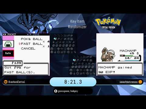 Pokemon Crystal Randomizer Key Item Rando Tournament - OverlordZetta1 vs seaofdarkness