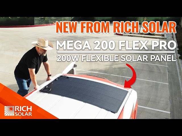 Explore the MEGA 200 FLEX PRO Solar Panel! | RICH SOLAR