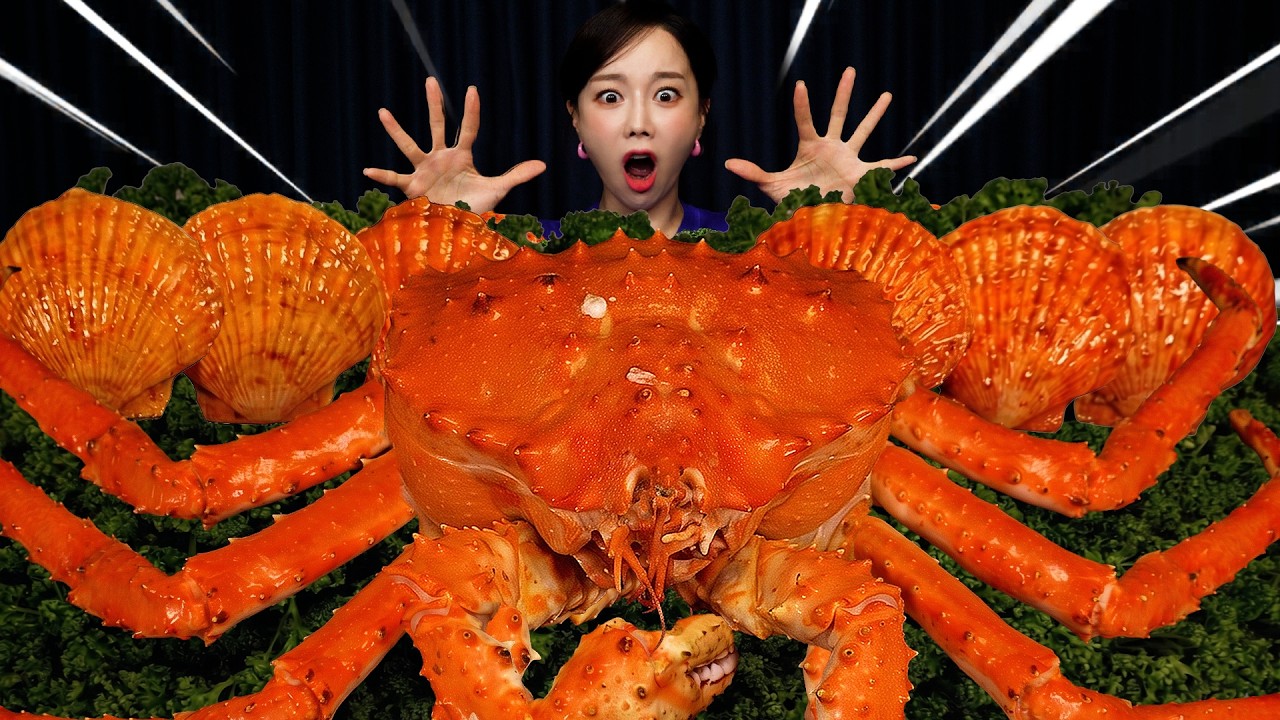 역대급 🦀 킹크랩 몸보신 특집 내장이 이게 맞나요? Giant King CRAB Corn Cheese Buldak Ramen Mukbang ASMR Ssoyoung