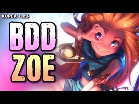 LZ Bdd plays Zoe mid v Xerath matchup - Korean SoloQ patch 7.23