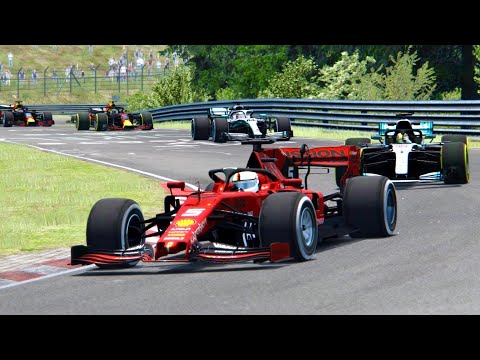 All F1 2019 Cars vs All F1 2018 Cars - Nordschleife