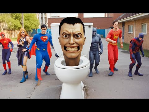 Skibidi Toilet VS Superheroes - Squid Game!