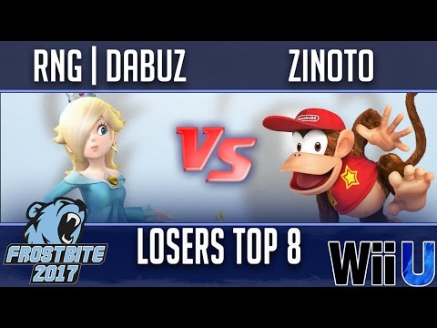 Frostbite 2017 TOP 8 LOSERS - RNG | Dabuz (Rosalina, Olimar) vs Zinoto (Diddy Kong)