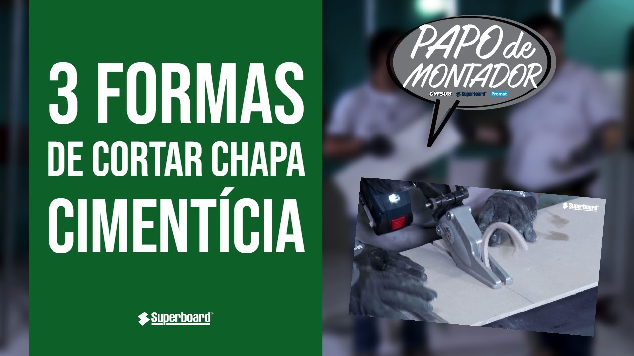 3 formas de cortar Chapa Cimentícia para construção a seco LSF - Dica #46
