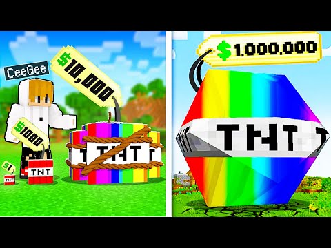 Insane Custom TNT in Minecraft - You Won't Believe What CeeGee Can Buy!