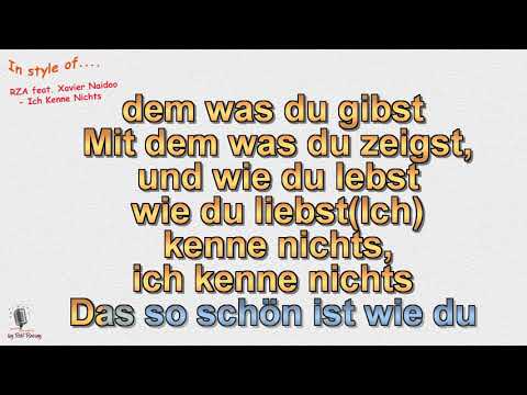 RZA feat  Xavier Naidoo - Ich Kenne Nichts - Instrumental und Karaoke