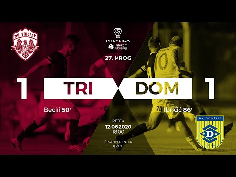 27.krog: Triglav - Domžale 1:1 ; Prva liga Telekom Slovenije 2019/2020