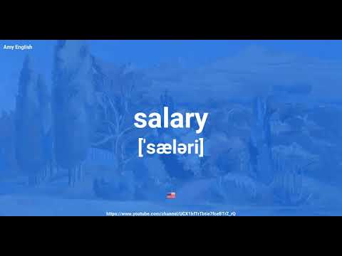 How To Pronounce Salary