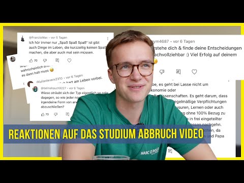 Die Reaktionen auf meinen Studienabbruch / Lasse Halisch