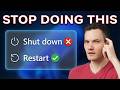 Stop Shutting Down Your PC Do This Instead