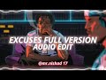 Excuses Full Version AP Dhillon Gurinder Gill Edit Audio