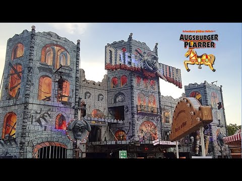 Daemonium Geisterbahn - Martin Blume - Augsburger Plärrer 2023 onride POV 4K UHD