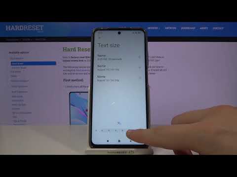 How to Change Font Size in XIAOMI Mi 10T Lite -  Manage Display Settings
