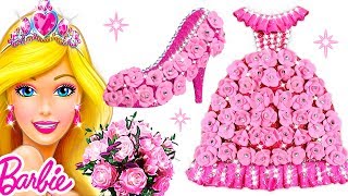 Play Doh Glamorous Pink Dress &amp; Sparkle Shoes For Barbie Princess