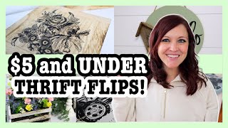 $5 and UNDER Thrift Flip DIY Makeovers | Trash to Treasure Home Decor on an EXTREME Budget!