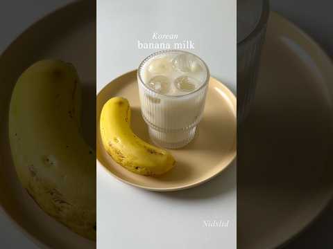 One sip and I’m suddenly at a Korean convenience store!! #bananamilk #kpop #kdrama