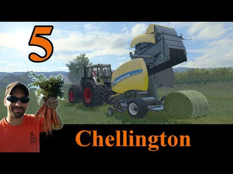 Farming Simulator 2015 Chellington E4 - round baling
