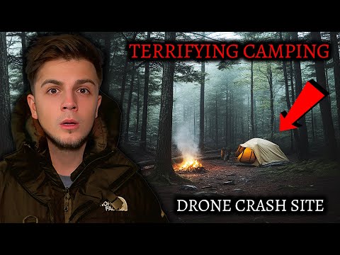 TERRIFYING CAMPING TRIP IN NEW JERSEY PINE BARRENS DRONE CRASH SITE - WE WERE FOLLOWED!