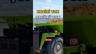136 Tonluk Maden Kamyonu Kabinsiz Çalışıyor — Önü Arkası Yok, U Dönüşü Yapmıyor 