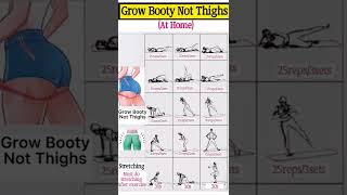 Glute Workout For Women To Grow Booty Not Thighs #bootyworkout #gluteworkout #fitnesslife