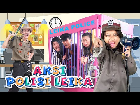 LEIKA BECOME CHILD POLICE CAPTURE THIEVES 😱 LEIKA & TOMPEL CAPTURE BAD CHILDREN