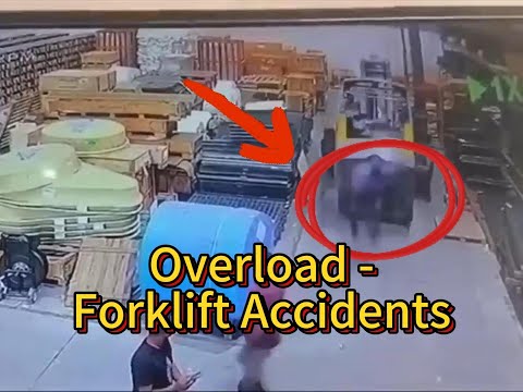 Forklift Accidents Caused by Overloading | Forklift Fails | Forklift Safety | Forklift Accidents