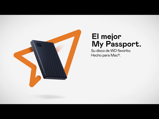 WD My Passport for Mac 5TB 2.5" USB 3.2 Gen 1 5Gb/s Azul video