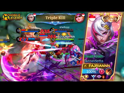 TOP GLOBAL BENEDETTA | BENEDETTA HIGH DAMAGE | BENEDETTA GAMEPLAY MOBILE LEGENDS