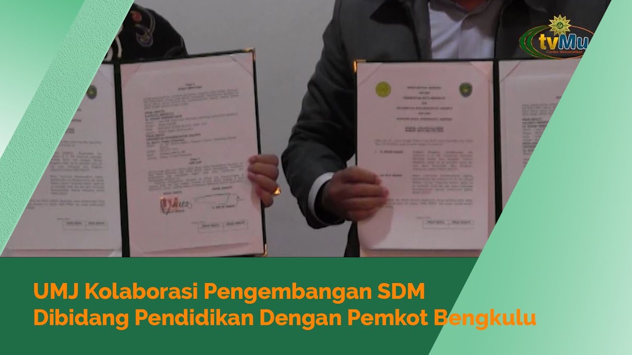 Kembangkan SDM di Bidang Pendidikan, Pemkot Bengkulu MoU dengan UMJ