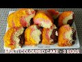Keki ya mayai 3 - ya rangi rangi- Multi coloured cake (3 eggs)