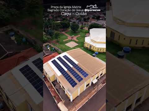 CAÇU GOIÁS, PROJETO VISÃO AÉREA - PRAÇA DA MATRIZ SAGRADO CORAÇÃO DE JESUS.