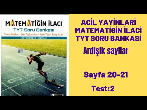 ACİL YAYINARI MATEMATİĞİN İLACI TYT SORU BANKASI Ardışık sayılar test.2