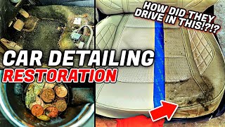 Can It Be Cleaned? Deep Cleaning A Filthy Ford Explorer SUV! Car Detailing Restoration