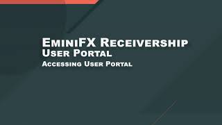 EminiFX User Portal - How to Log On to the Portal