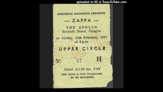 Frank Zappa - Jones Crusher/My Guitar, Apollo Theatre, Glasgow, Scotland, February 13, 1977