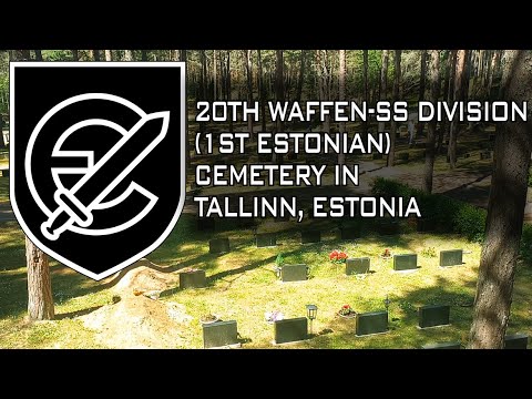 Cemetery of the 20th Waffen-SS Division (1st Estonian) in Tallinn, Estonia