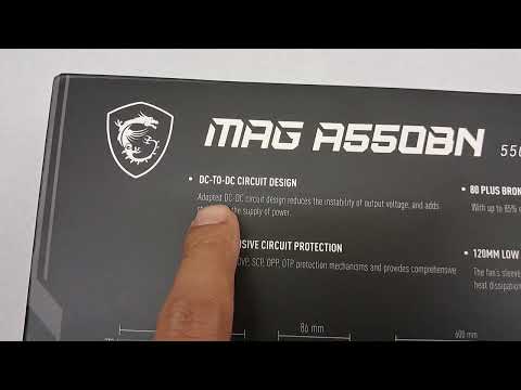 powersupply msi mag a550bn 80plus bronze