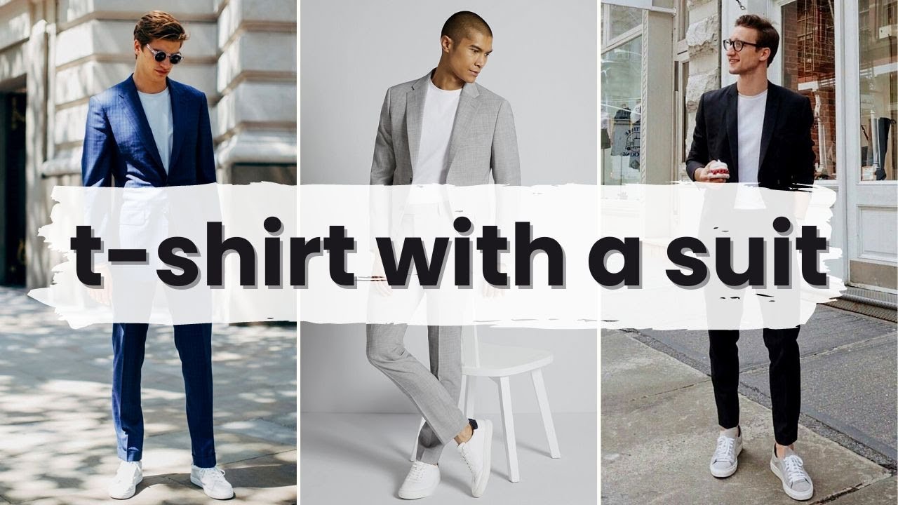 Breaking Stereotypes: How to Wear a T-Shirt with a Suit [Colors & Outfit Examples]