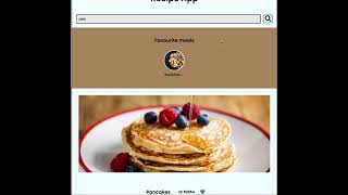 A Recipe App