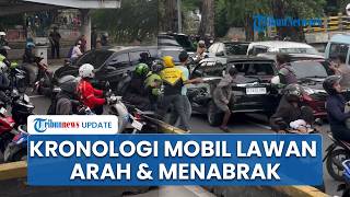 Kronologi Mobil Ugal-ugalan di Jakpus, Tabrak Pengendara hingga Diamuk, Kabur saat Disetop Polisi